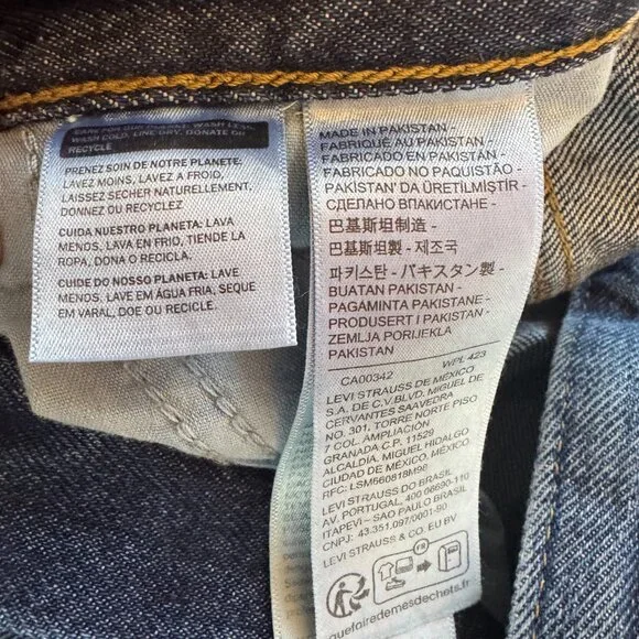 Levi's Cinch Barrel Jeans Sz 24 - Picture 8 of 9